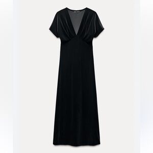 Zara Black Velvet Dress
